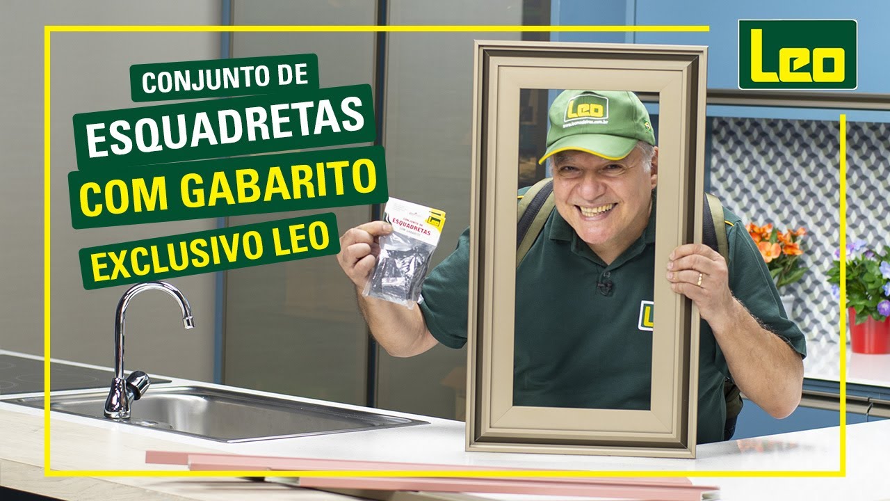 Kit de Esquadreta 41mm com Gabarito da Leo
