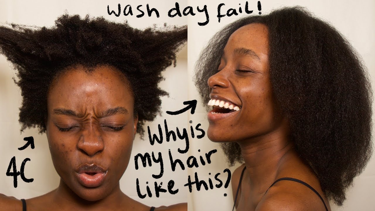 4C WASH DAY, BLOW OUT & STRAIGHTEN | STRAIGHTENER BRUSH ON 4C HAIR | 4C HAIR FAIL DISASTER |