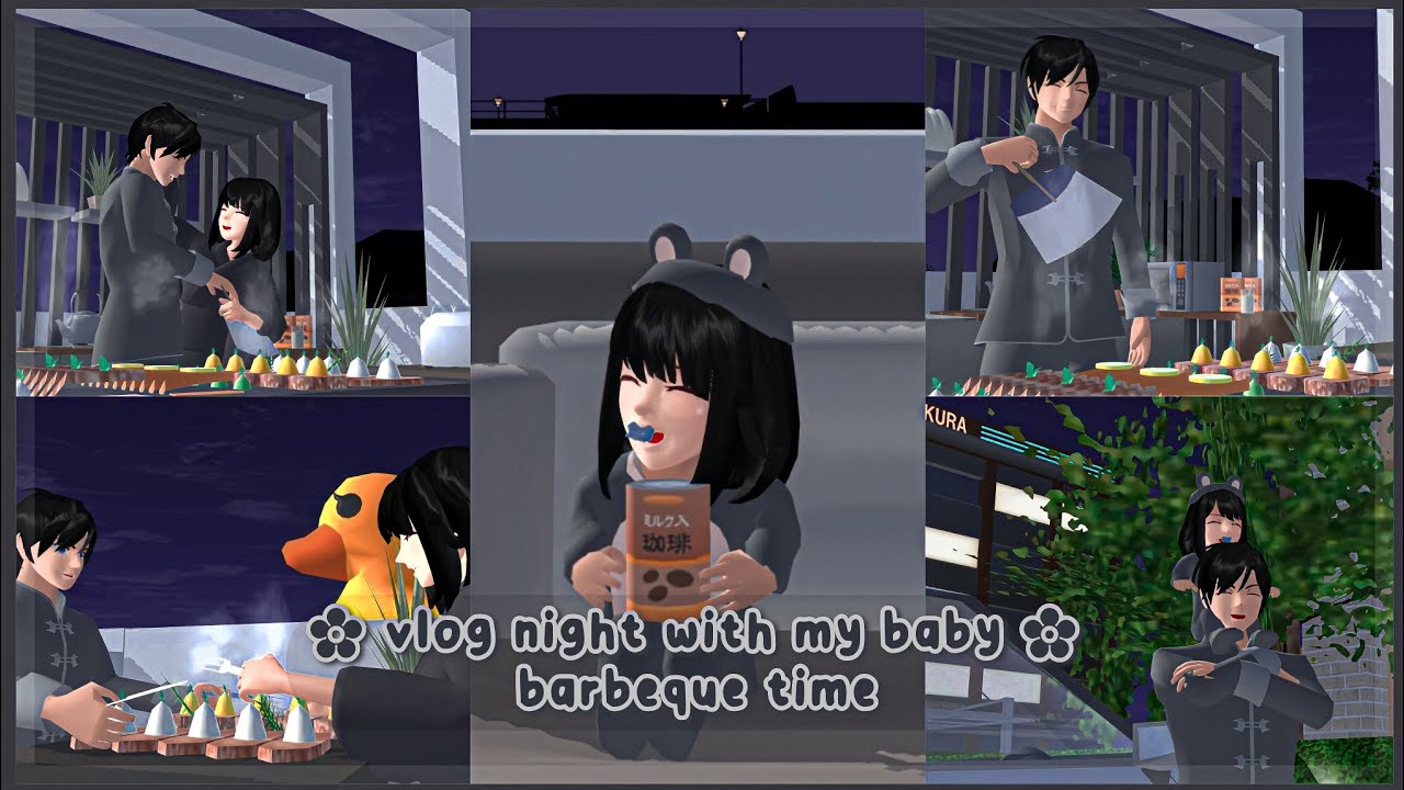 ᝰ┊Vlog Night with baby arsyilla  ꒦꒷「 barbeque time 」ᥫ᭡ ┊Sss ꕤ