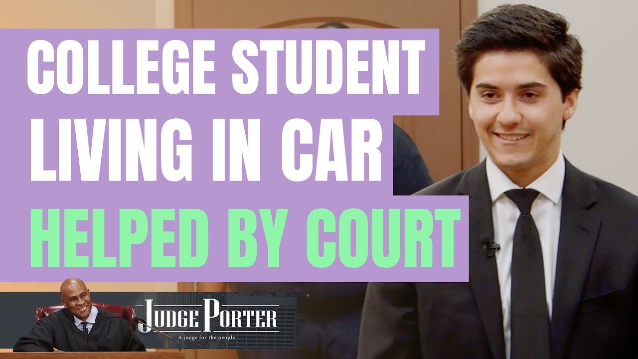 College Student Living In Car Helped By Court.