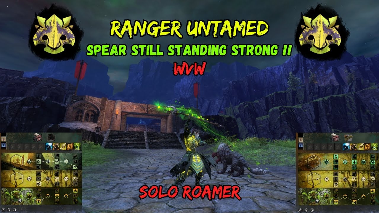 GW2 WvW Untamed Ranger Is Back With A New Set-Up! [Solo Roaming] [Spear-Sword/Warhorn] [Big Damage]