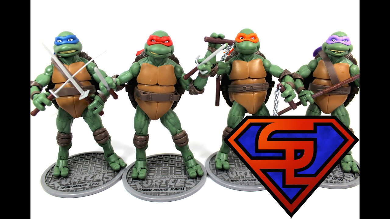 Teenage Mutant Ninja Turtles Classic Collection 1990 Movie Leo, Raph, Donnie & Mikey Figures Review