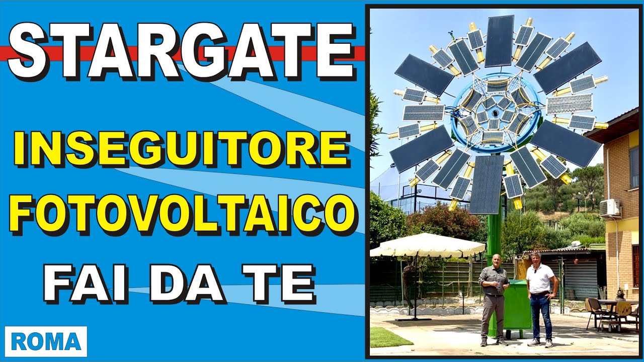 GIRASOLE FOTOVOLTAICO CON MATERIALI RICICLATI #fotovoltaico #faidate #perte