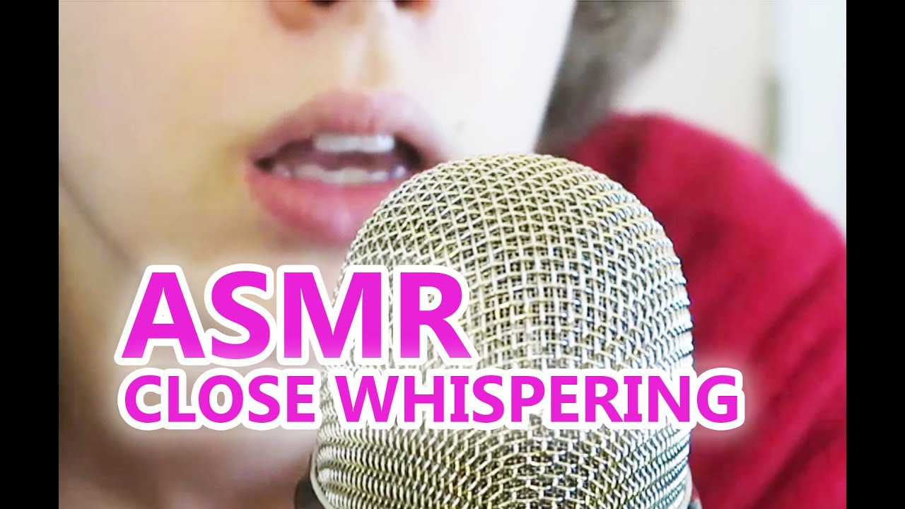 ASMR super close up whispering with lip smacking