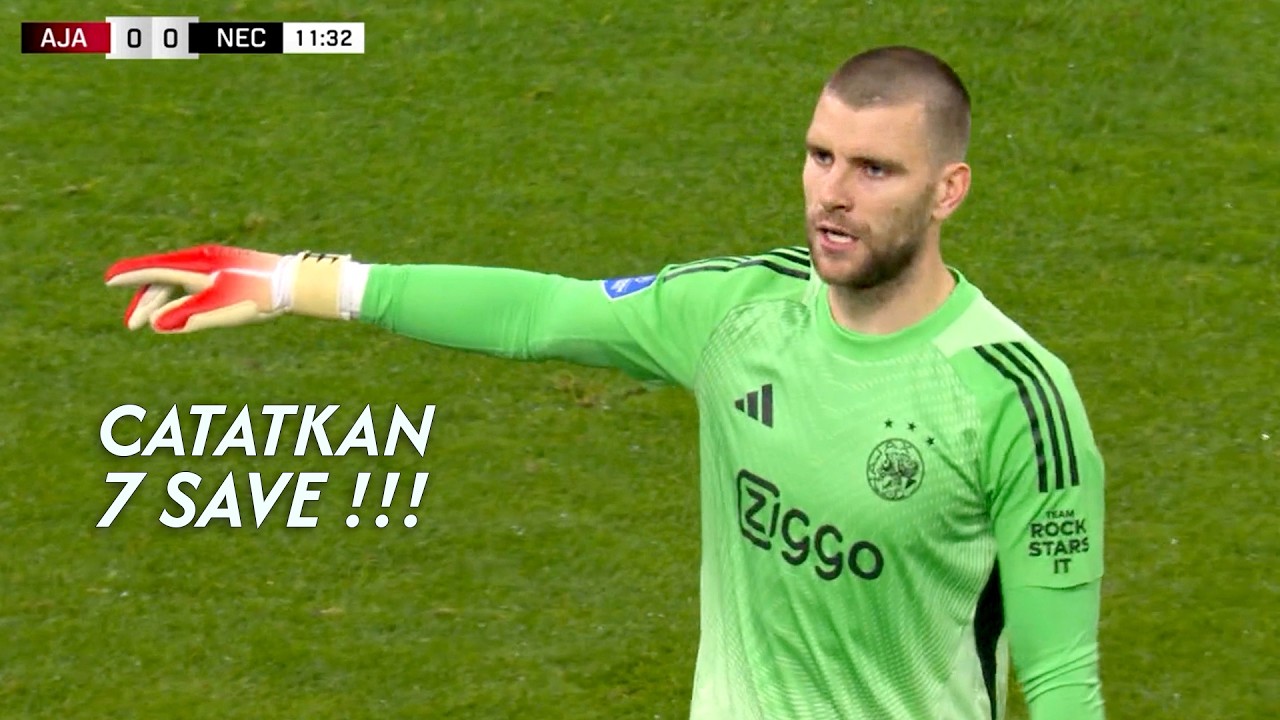 Debut Maarten Paes di Ajax - Imbang dan Catatkan 7 Save!!