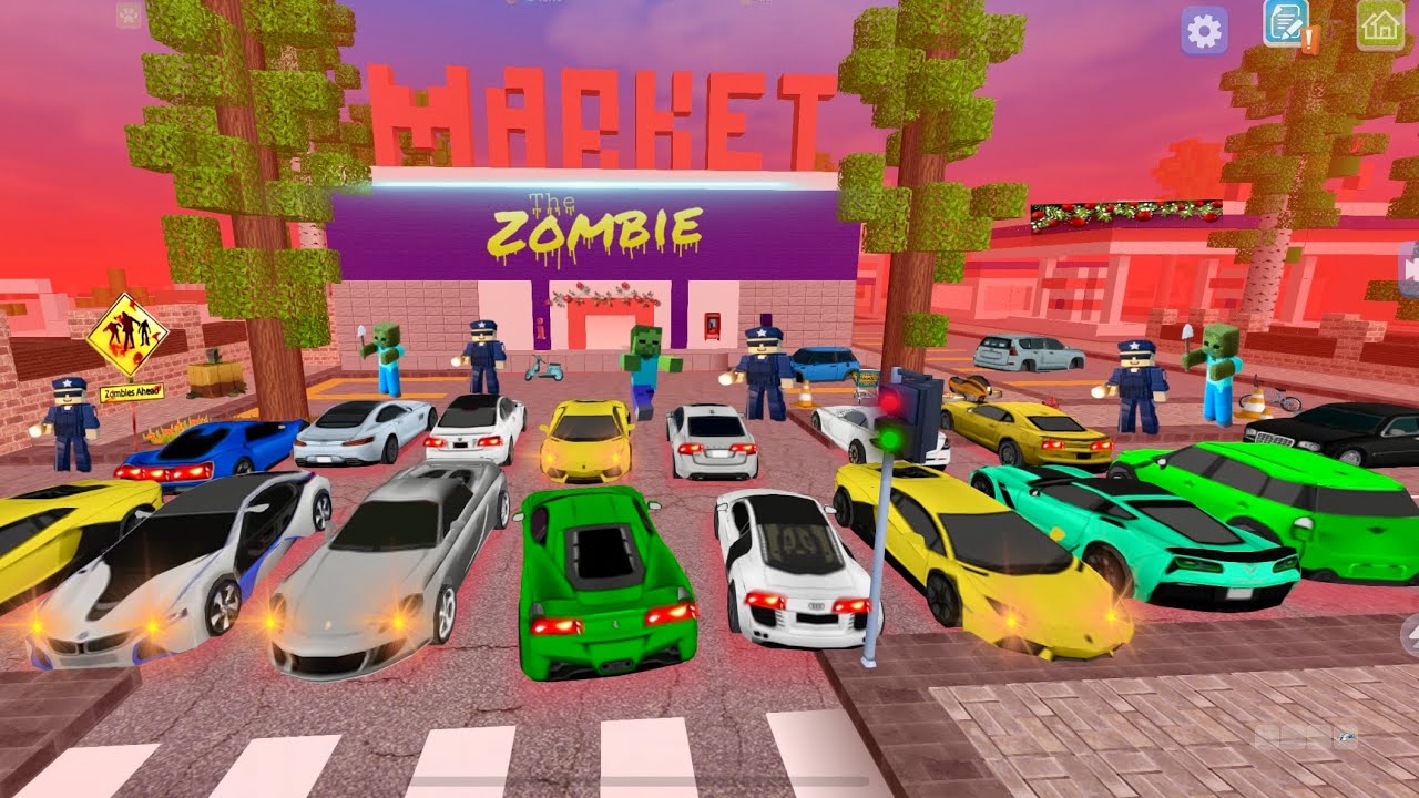 Police Lock Down the Market After Zombie Attack in school partycraft 