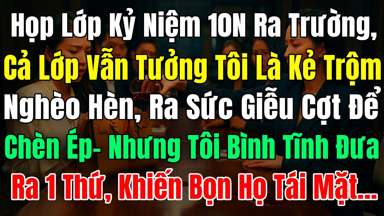 Họp Lớp Kỷ Niệm 10N Ra Trường, Cả Lớp Vẫn Tưởng Tôi Là Kẻ Trộm Cắp Nghèo Hèn, Nên Ra Sức Giễu Cợt T
