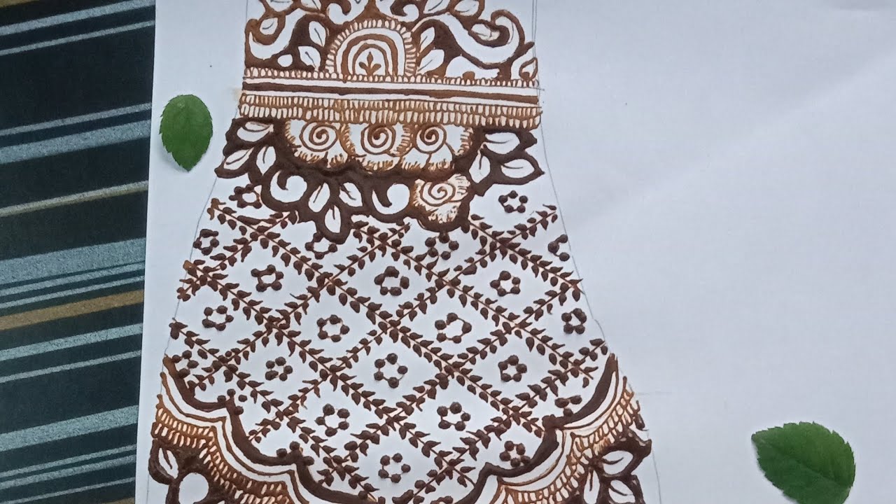 Back hand mehendi design 😍