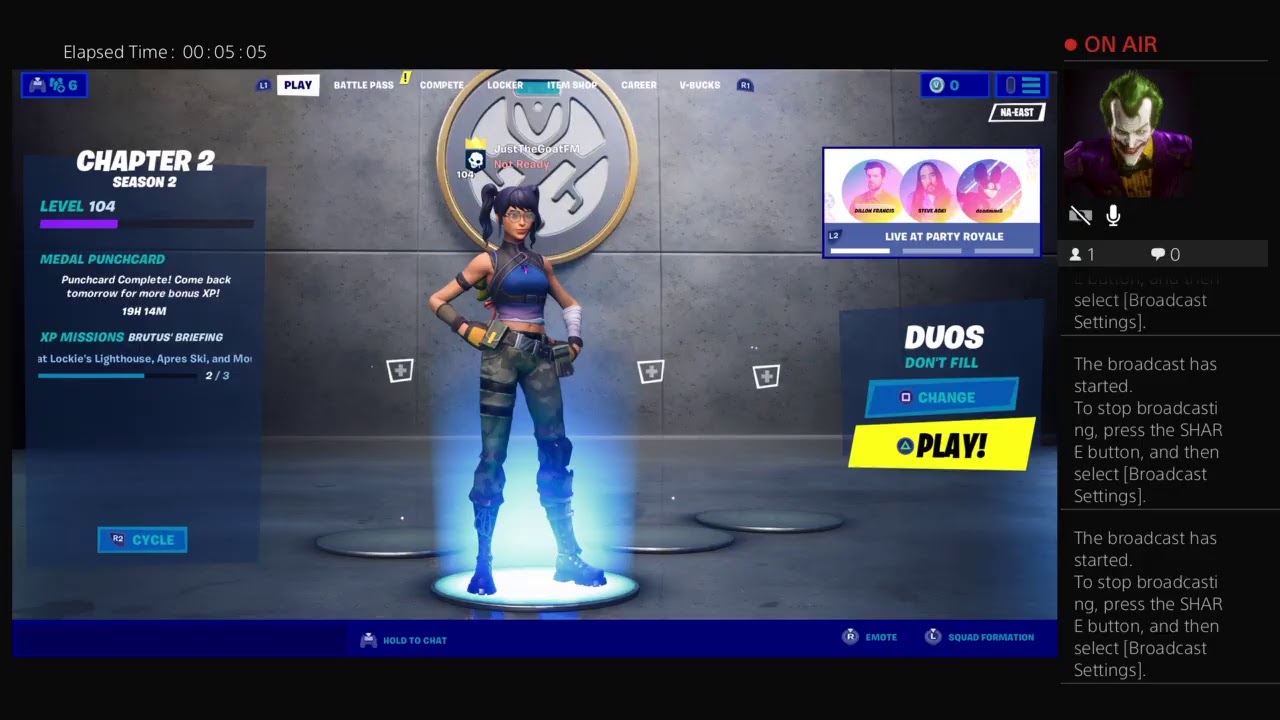 JustTheGoatFM's Live PS4 Broadcast