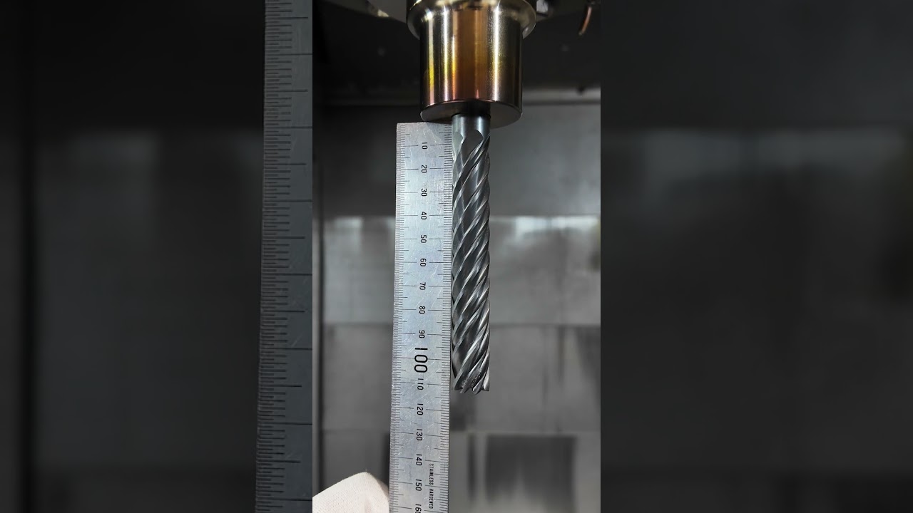With - Tungaloy &times; MST Corporation Shrink Fit Holder &times; Long Flute End Mill for Slim Long Machining