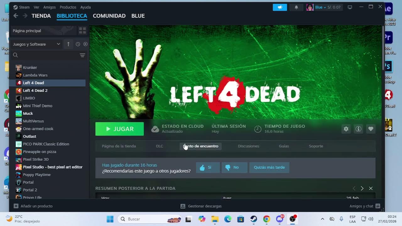 intentando pasarnos LEFT 4 DEAD en modo IMPOSIBLE - dia 2 xdd