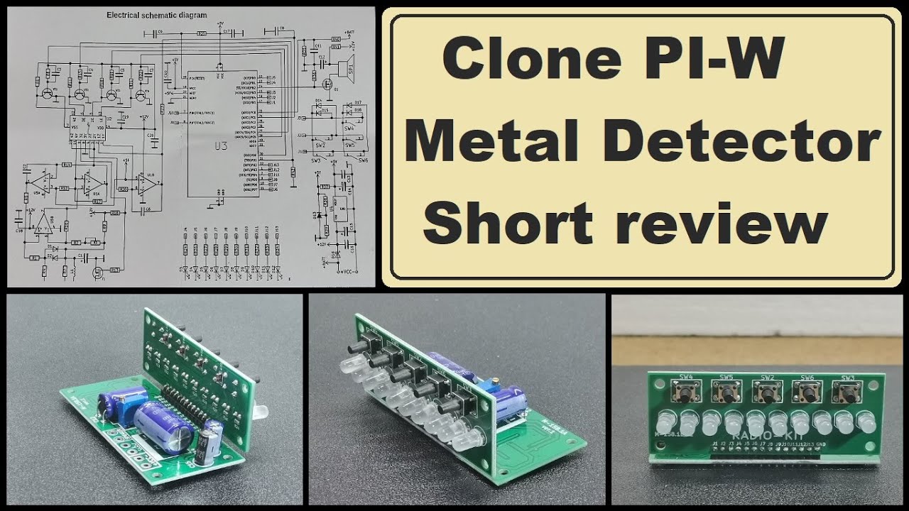 Clone PI-W Atmega8 (Arduino)  Metal Detector short Review