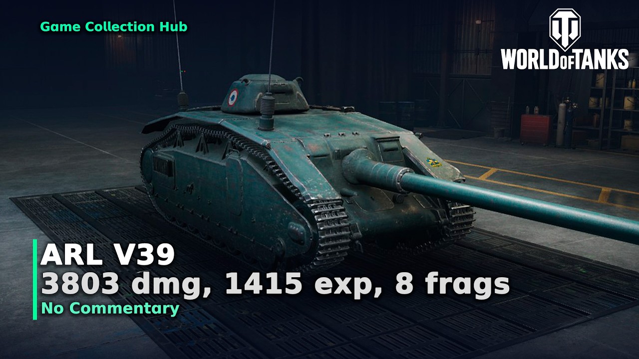 World of Tanks - ARL V39 - 3803 dmg, 1415 exp, 8 frags