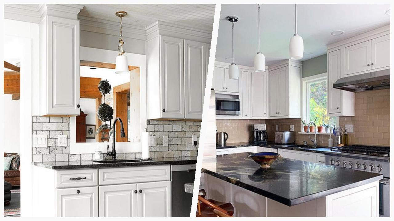 75 White Kitchen With Black Countertops Design Ideas You'll Love 🟡
