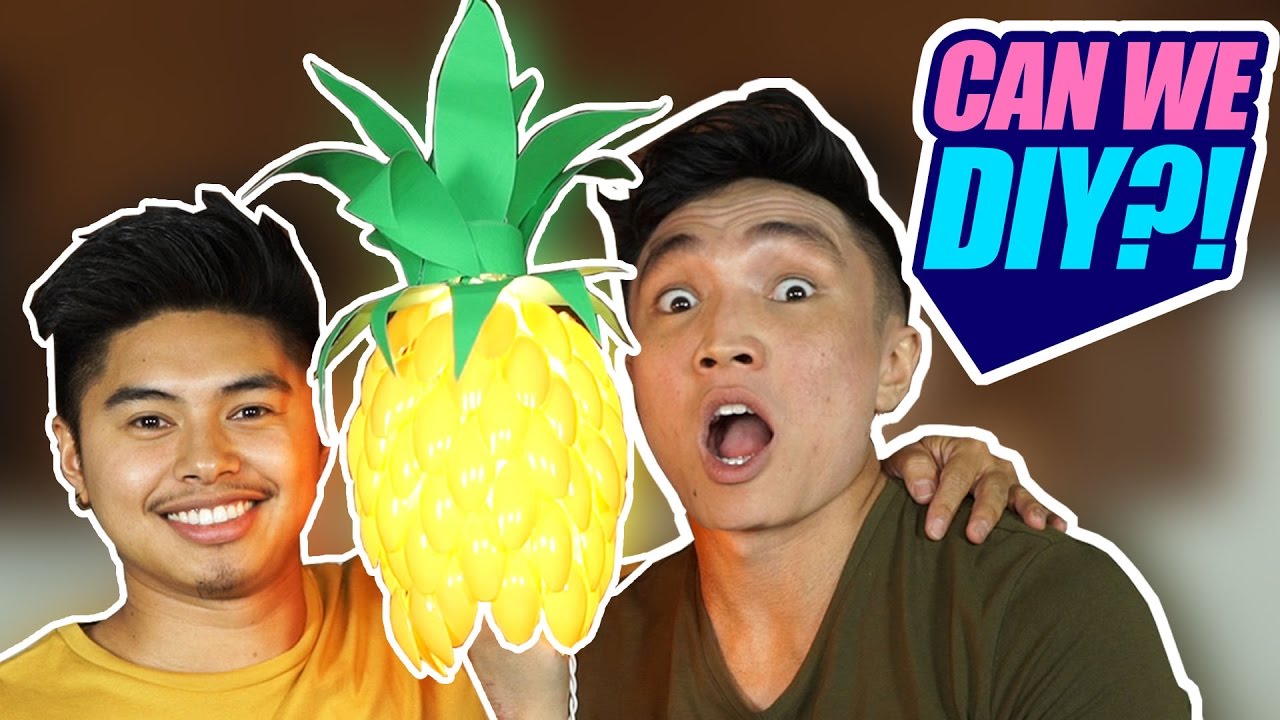 CAN WE DIY?! | PINEAPPLE SPOON LAMP?!