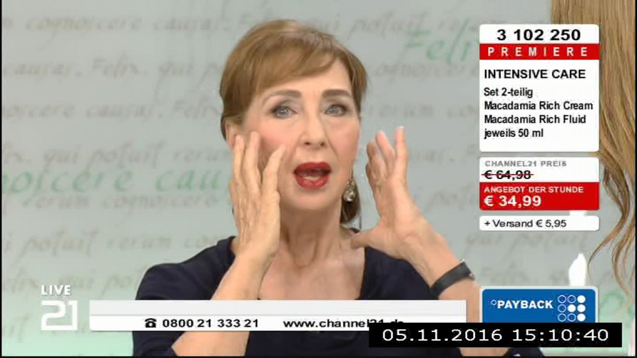 Christine Kaufmann bei Channel21 am 05.11.2016 - Teil 1