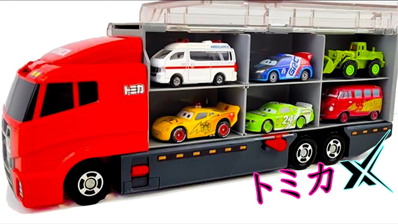トミカ☆世界の高級な車のミニカーを開封してコンボイへ収納！ホンダ スプランキもある☆Tomica 