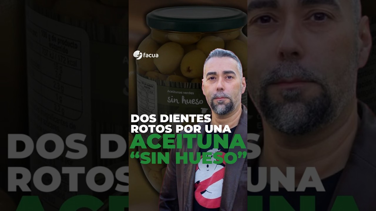 DOS DIENTES ROTOS POR UNA ACEITUNA 