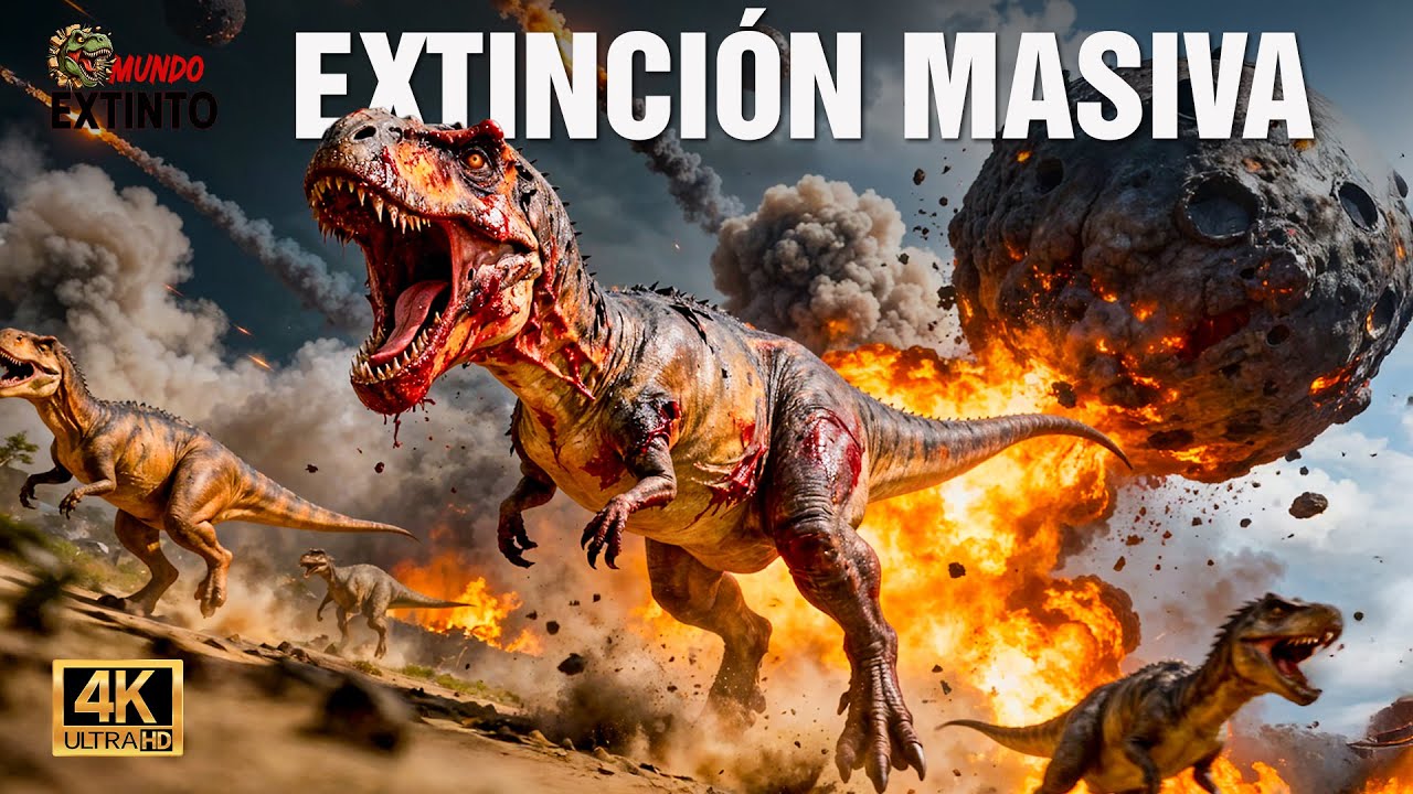 Extinción Masiva: El Instante que Destruyó a los Dinosaurios #dinosaurios | Mundo Extinto