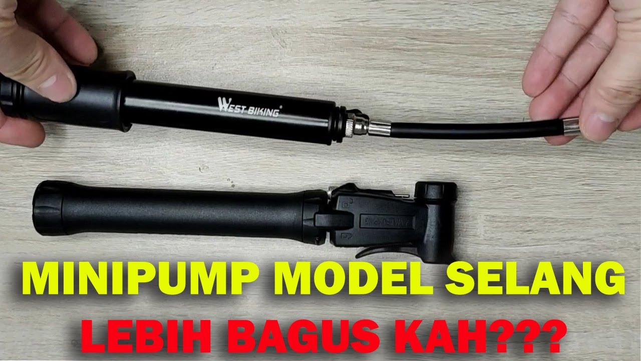 West Biking Pompa Mini Sepeda Portable Dengan Selang Tersembunyi