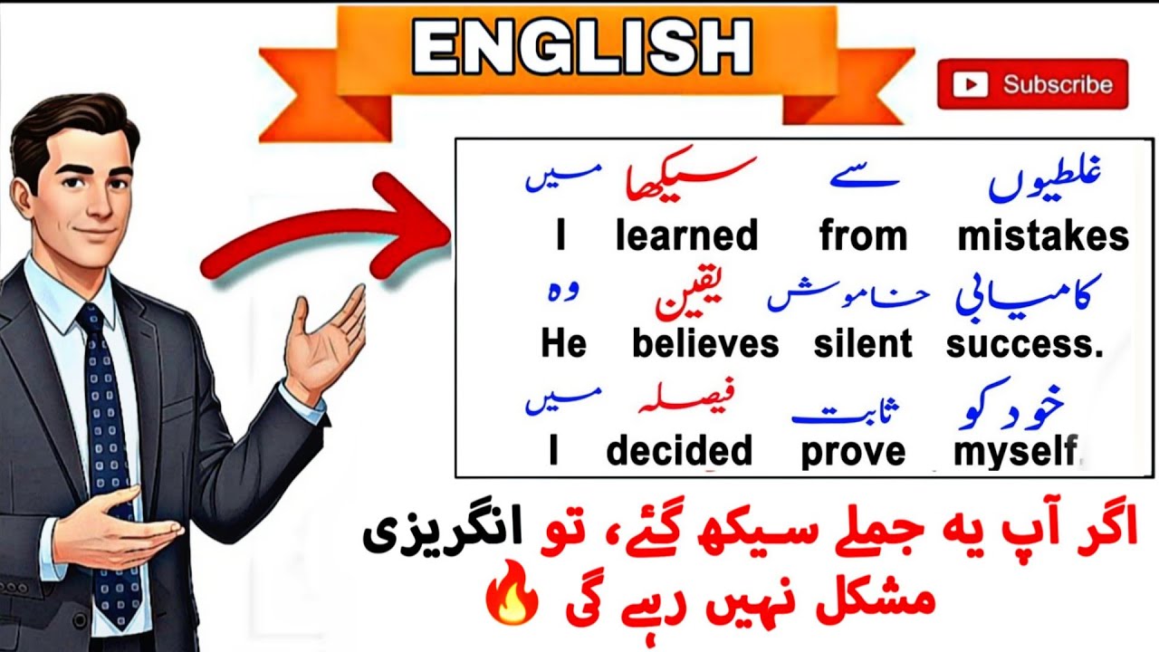 50 Daily Use English Sentences For absolute Beginners 🔥 | How to Learn Basic English