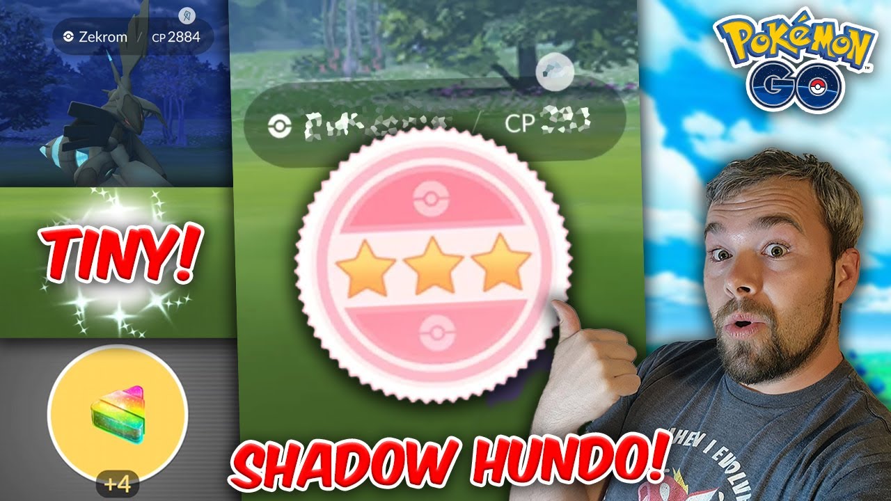 New Hundo Shadow Caught! Hundo Zekrom! & another Tiny Shiny!? (Pok&eacute;mon GO)