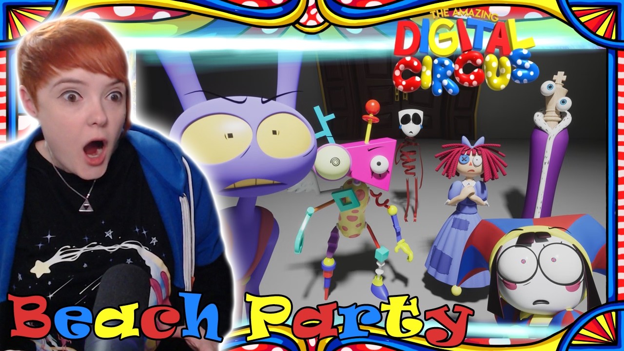 Is Jax Abstracting!?!?! The Amazing Digital Circus 1x07 Episode 7: Beach Party Reaction