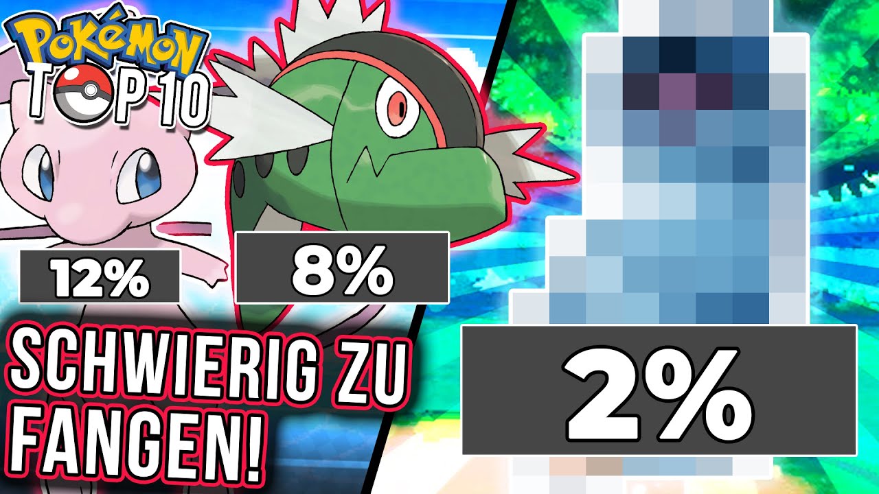 Top 10 Pokemon die SCHWIERIGER ZU FANGEN sind als ihr denkt!