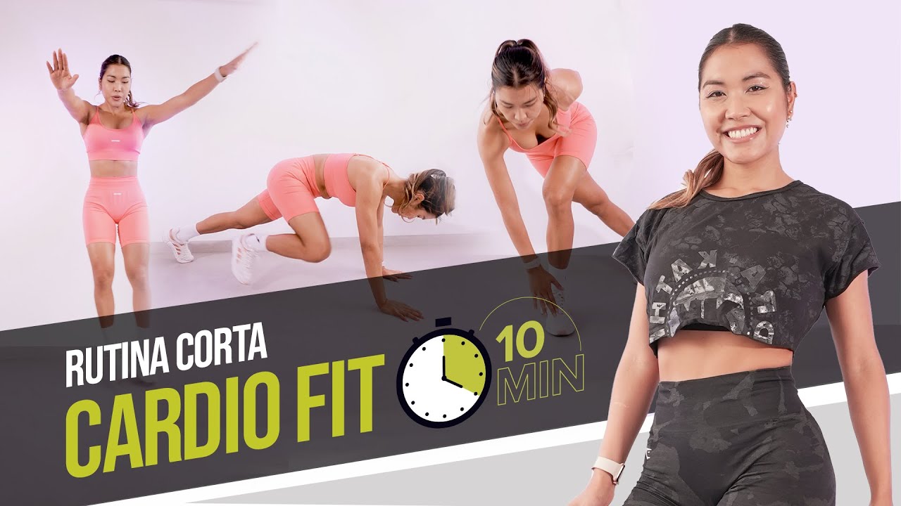 CARDIO FIT en 10 MINUTOS 🔥 Piernas, brazos y abdomen 💪🏻