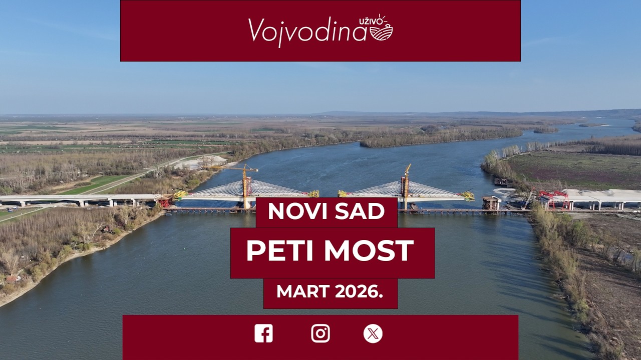 Fruškogorski koridor: Peti novosadski most preko Dunava uskoro spojen