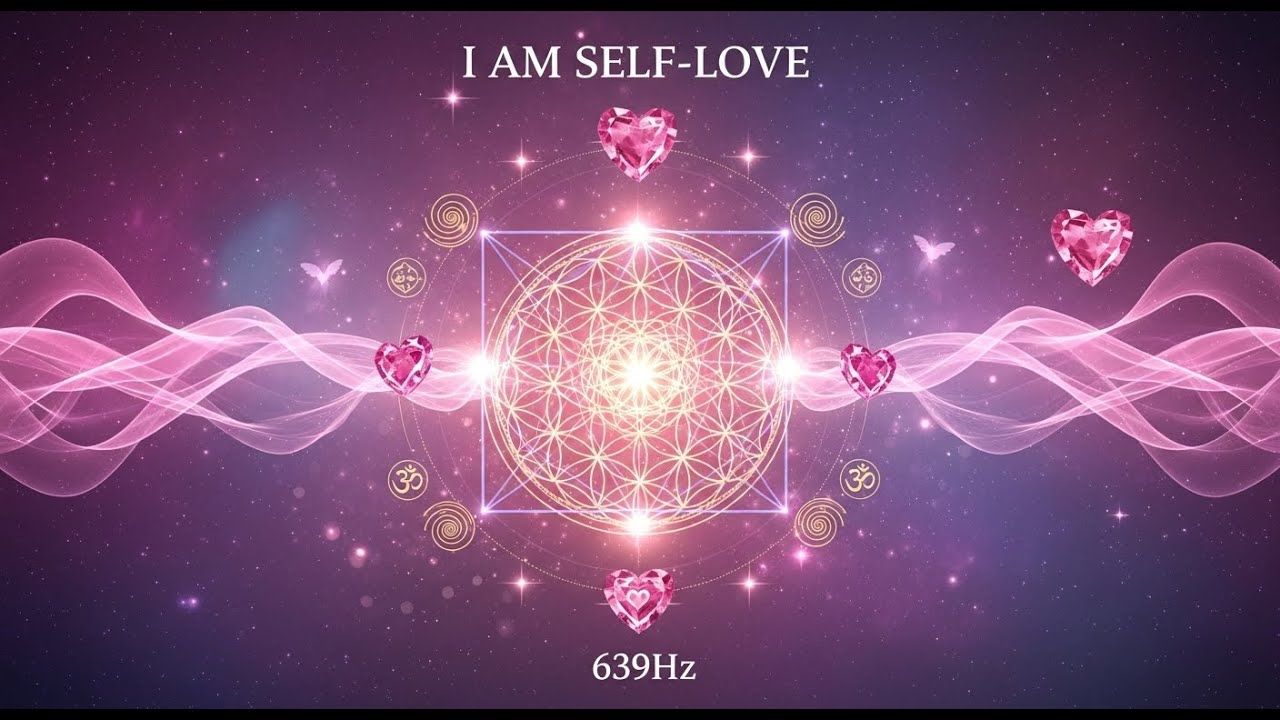 11-11 I AM SELF-LOVE  639Hz Heart Chakra Mantra | Attract Love & Miracles