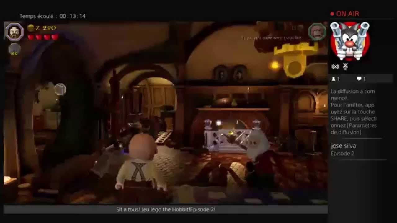 Episode 2 Lego the Hobbit Diffusion PS4 en direct de jose_silva38