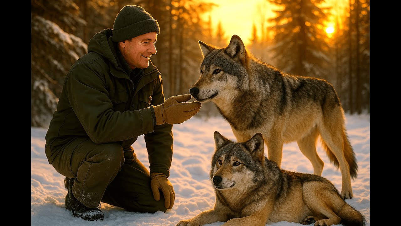 Ce loup en détresse demande de l'aide à un homme… la suite est BOULEVERSANTE