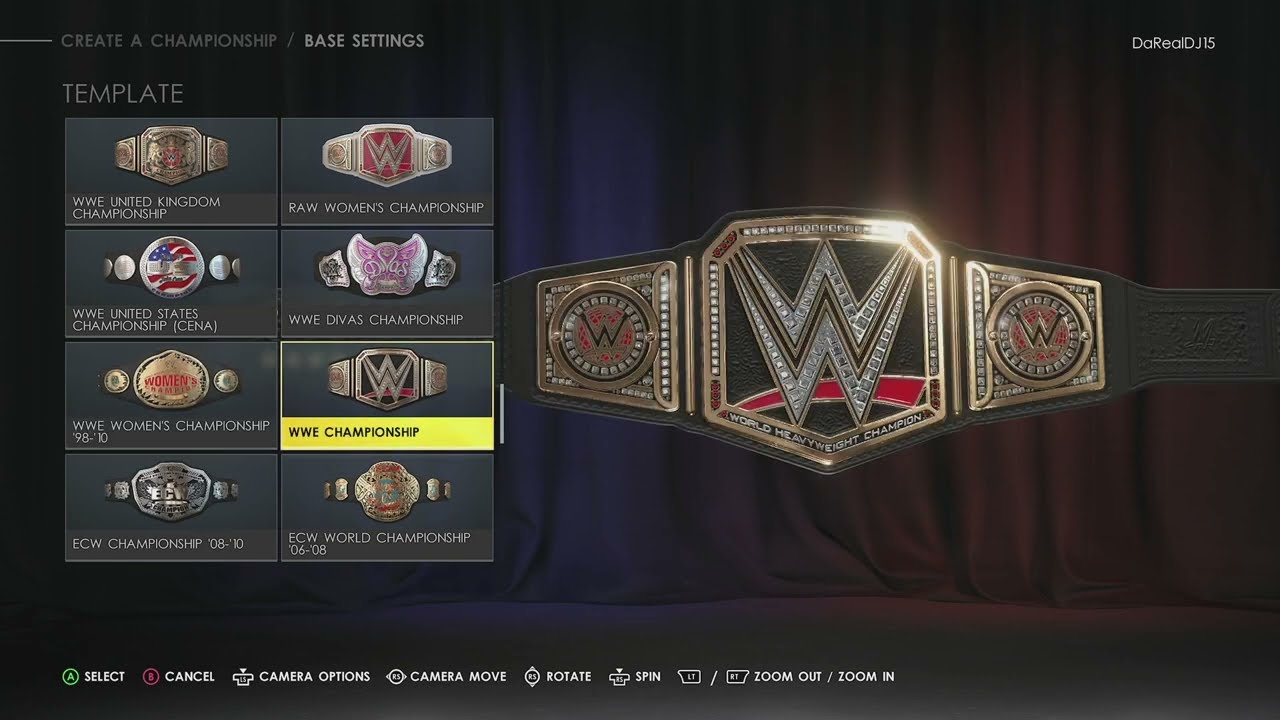 WWE 2K22 ALL CHAMPIONSHIP BELTS!