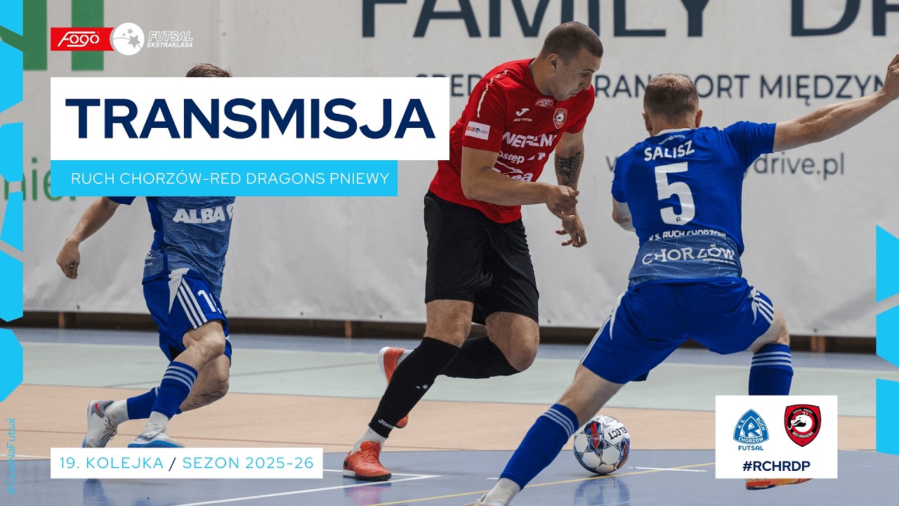 Ruch Chrz&oacute;w - Red Dragons Pniewy| NA ŻYWO | 19. KOLEJKA 2025/26