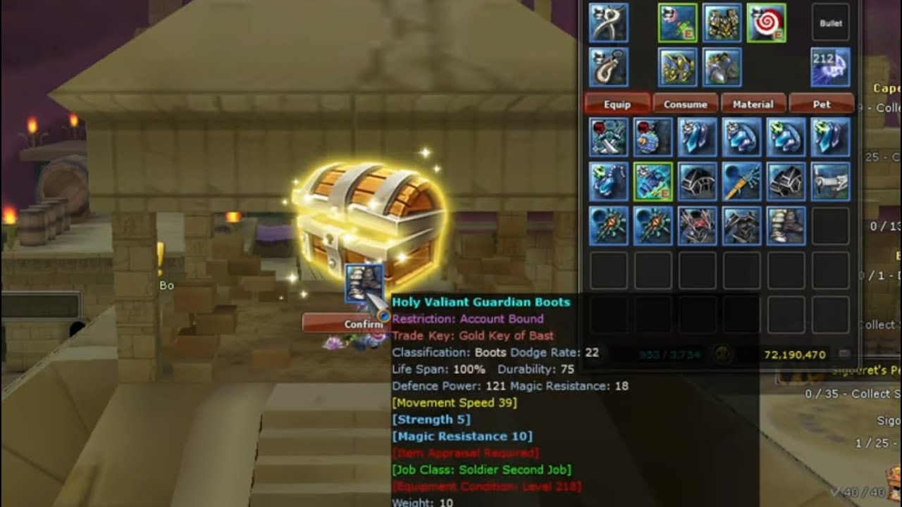 AruaROSE X20 nightmare gold chest (Soldier) open