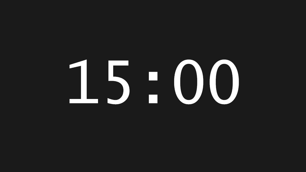 15 Minute Focus Timer – Exact 