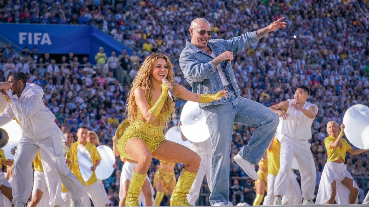 Shakira и Pitbull выступают на матче открытия Чемпионата мира по футболу FIFA 2026&trade; 🔥⚽ | Церемони...