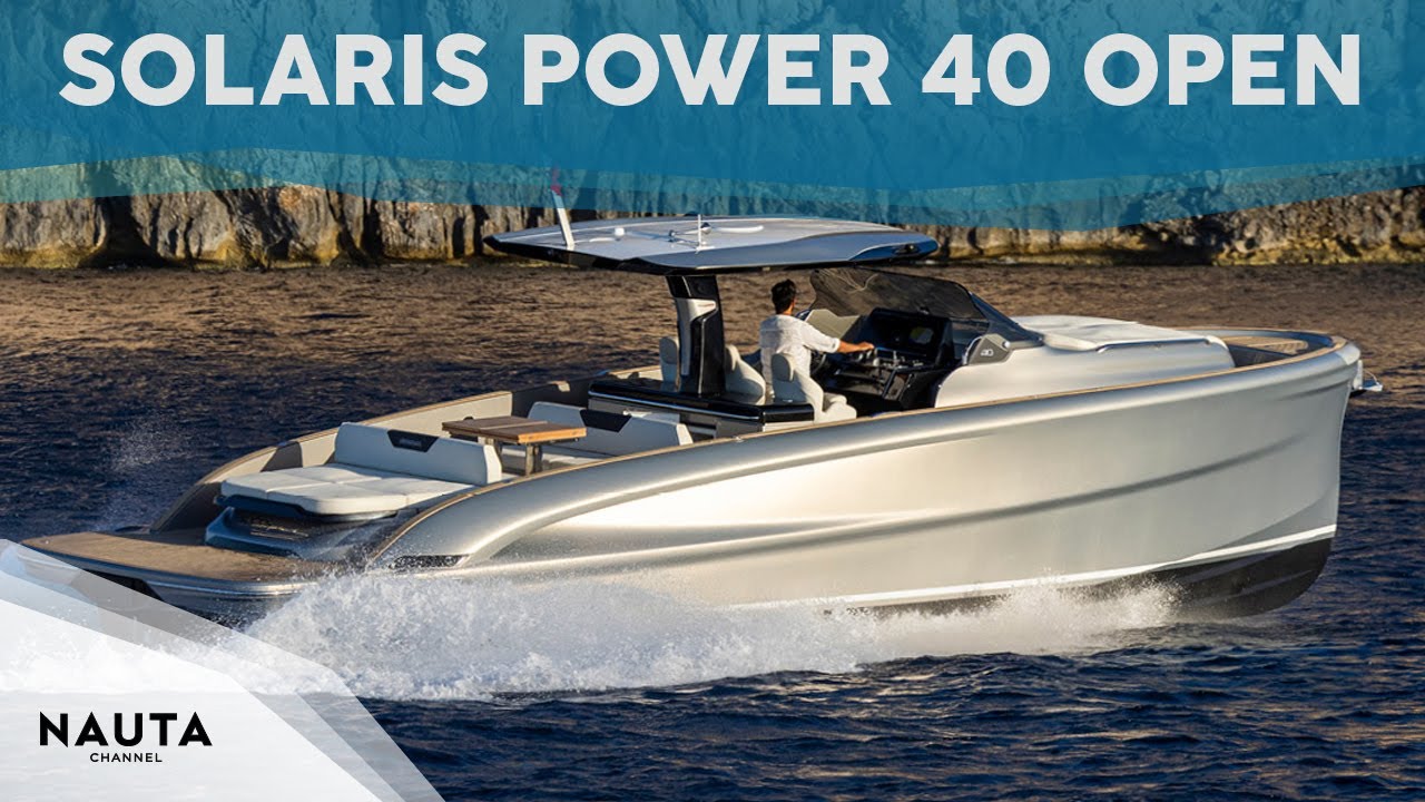 Solaris Power 40 Open - walkaround boat tour esterni e cabine