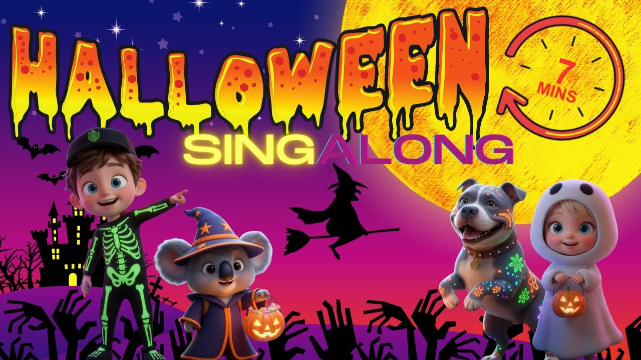 7-Minute Halloween Sing-Along for Kids 🎃 Aussie Nursery Rhymes 2025