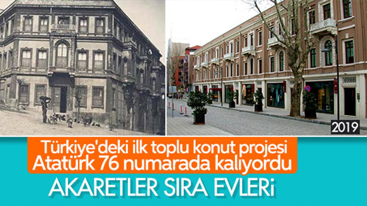 İLK TOPLU KONUT PROJESİ: AKARETLER-SIRA EVLER
