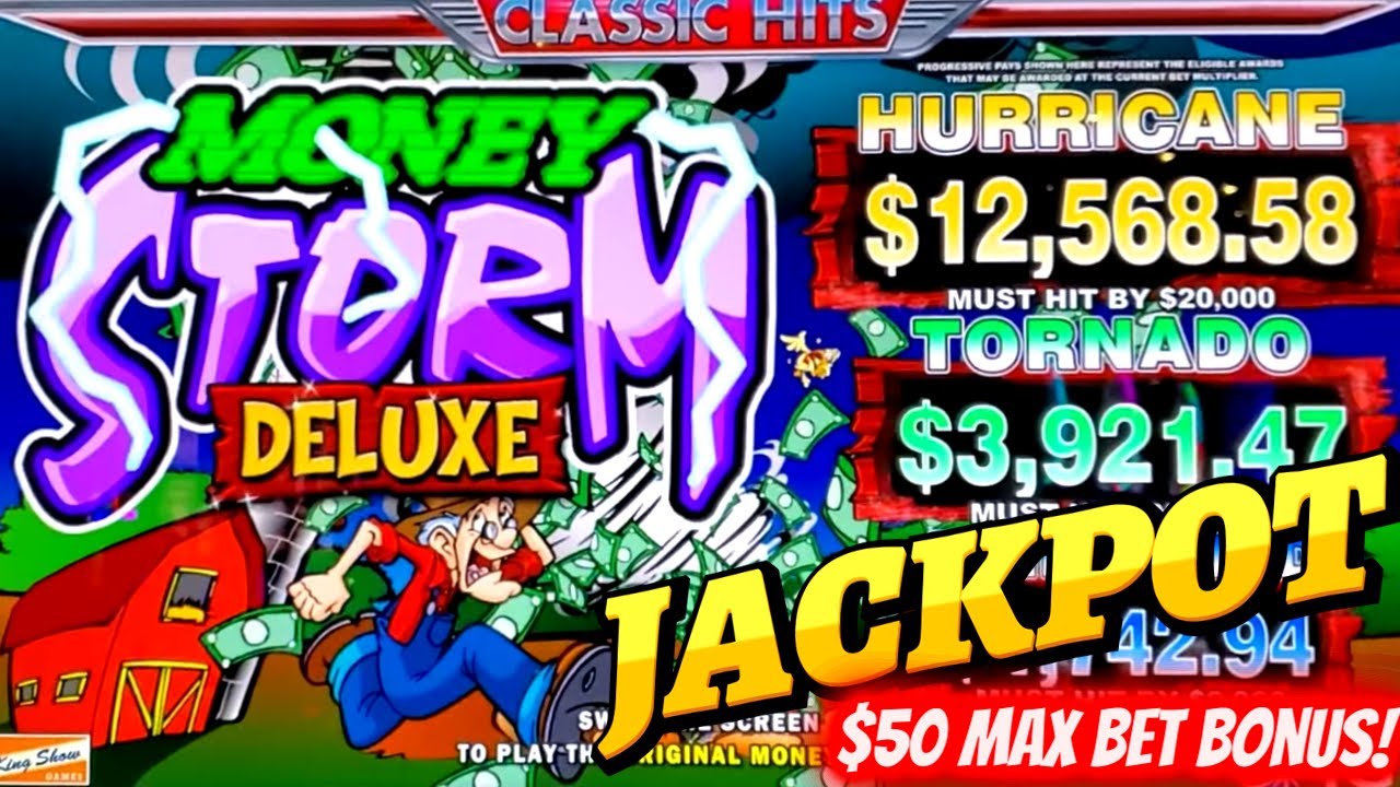 $5,000 Slot Play! $100 Wheel Of Fortune & HANDPAY JACKPOT On MONEY STORM Deluxe Slot Machine | EP-12