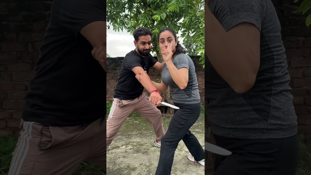 When someone attack knife. [self-defense technique against  knife attack] #youtube #kickboxing