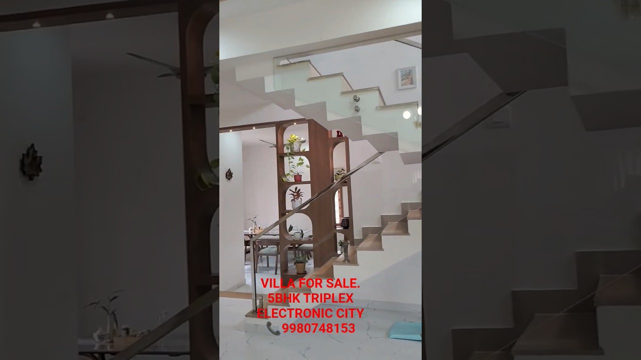 5BHK TRIPLEX VILLA FOR SALE NEAR ELECTRONIC CITY 2ND FACE GATED COMMUNITY #propertyforsale 🏡