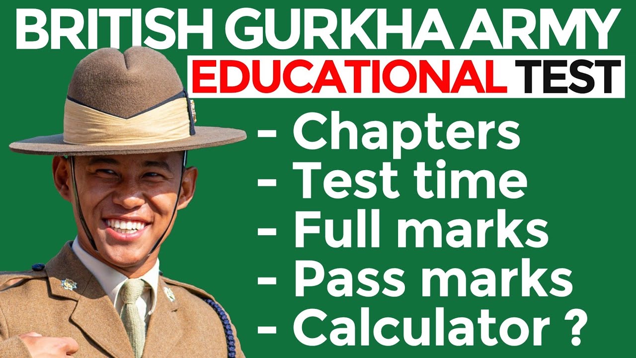 Education test of British Army | Full Marks, Pass Marks, Test time, Topics, Calculator ?