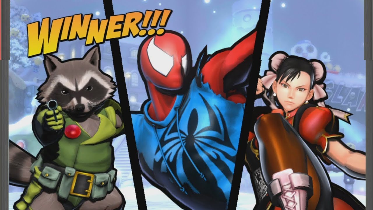 UMVC3 - CHUN-LI/ROCKET RACCOON/SPIDER-MAN ONLINE 3!