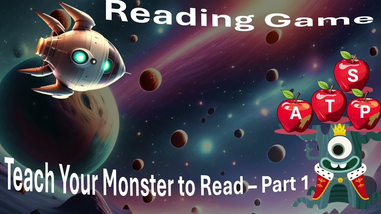 Reading Game - Teach Your Monster To Read - Part 1 (Letters S, A, T and P)