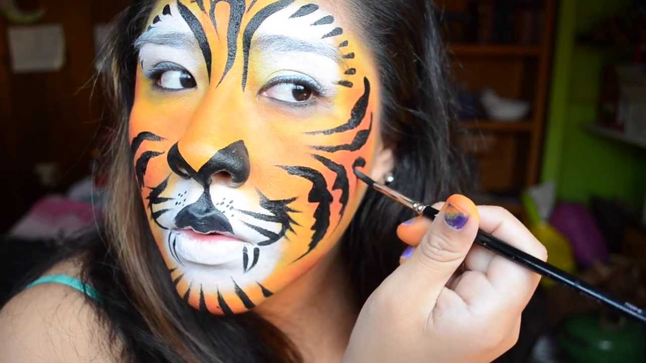 Tiger Facepaint Tutorial! - New and Improved