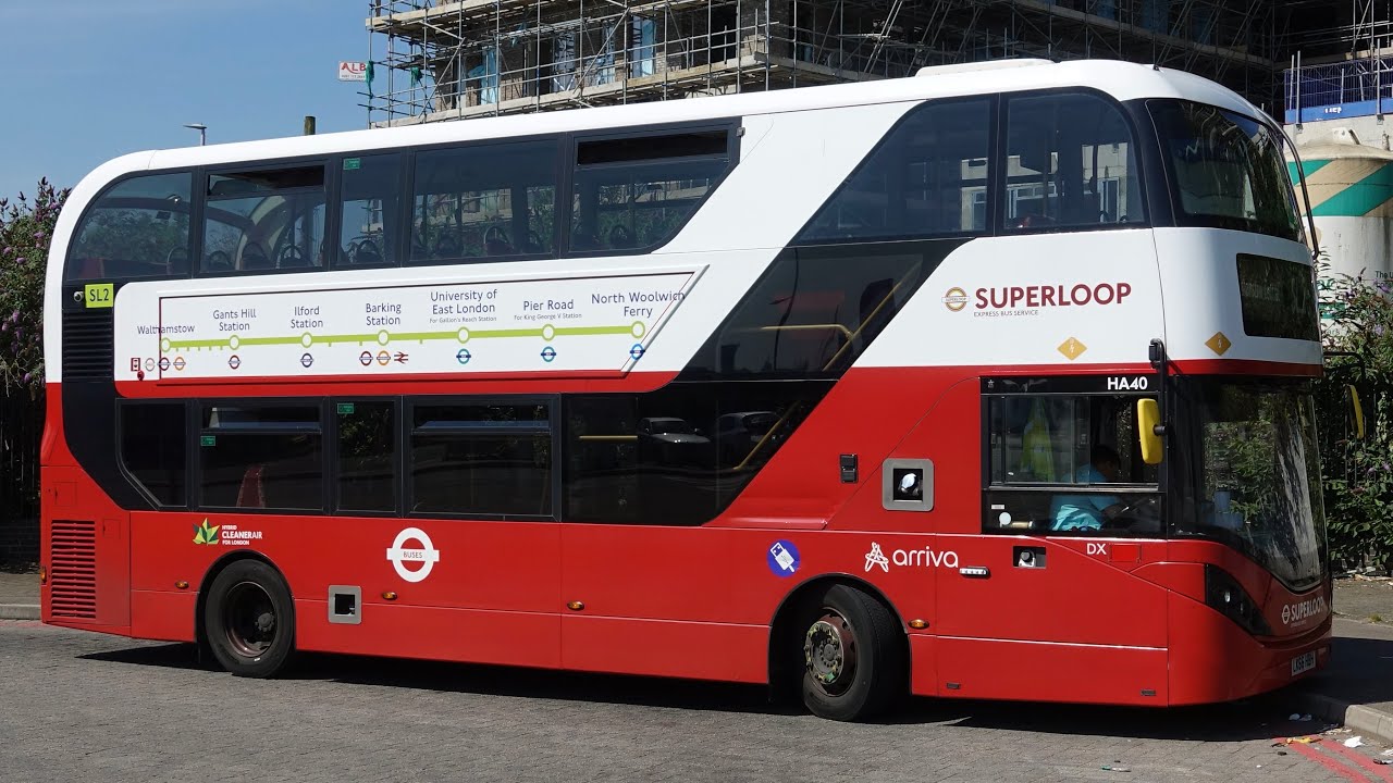 London Superloop Bus Route SL2 - North Woolwich to Walthamstow - CC/Subtitles