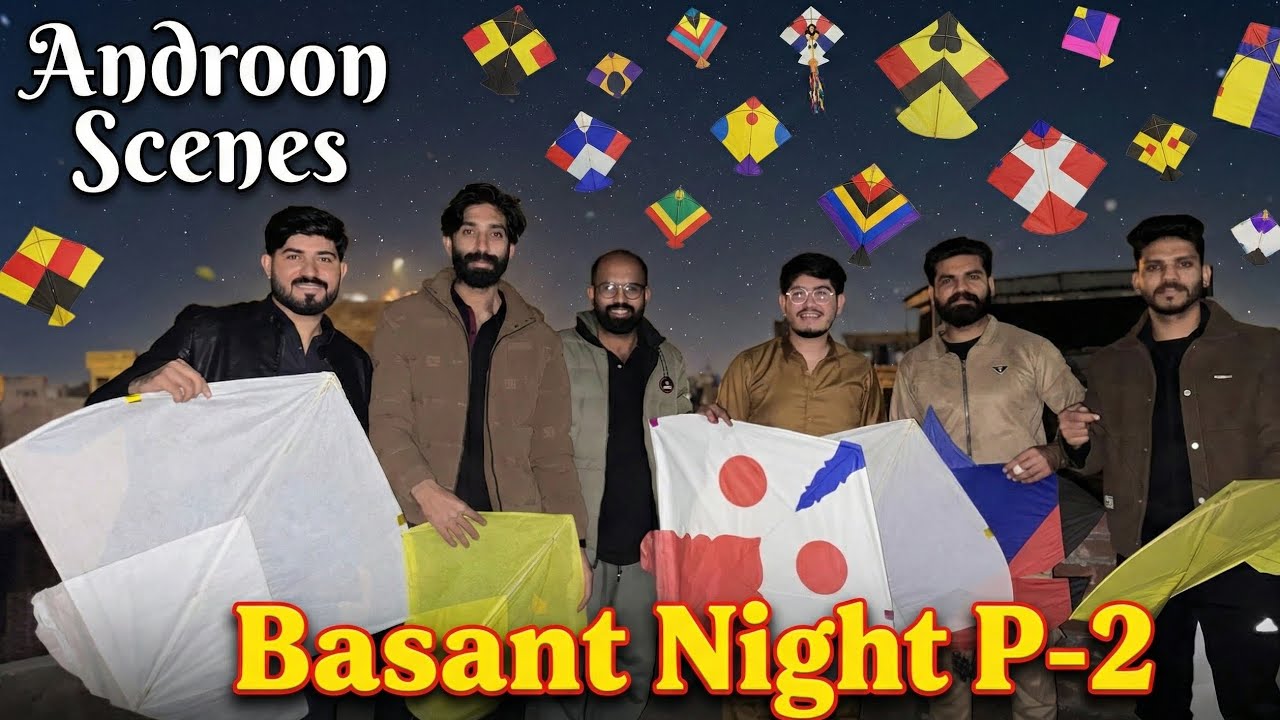 Basant Night in Androon Lahore 🤩 | Crazy Rooftop Kite Flying Celebration 🪁| Part 2 